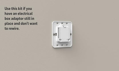 Honeywell Home Large Cover Plate & Electrical Box Adaptor for T-Series Thermostats (THP2400A1080), White
