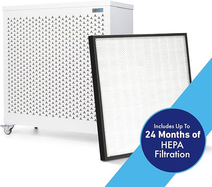 Smart Air (aka Smart Health) Blast Mini Mk II Air Purifier for Large Rooms up to 3,075 sq ft / 30 mins, 36-49 dBA, CARB Certified, True H13 HEPA Filter for Dust, Allergens, Pet Hair