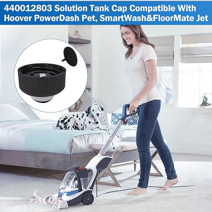 440012803 Solution Cean Water Tank Cap Compatible with Hoover PowerDash pet SmartWash and FloorMate Jet Fits for Hoover Replacing Carpet Cleaner Parts FH50700 FH50702 FH50703I FH50710 (1pack)
