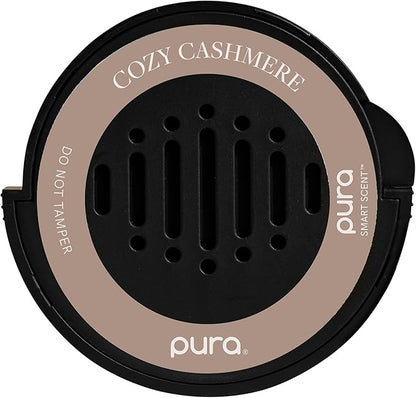 Pura Car Scent Refill - Fragrance for Pura Car Diffuser - Clean & Safe Luxury Diffuser Scent - Long-Lasting Fragrance for 30 Days of Aroma - Fall & Winter Household Essential - Cozy Cashmere