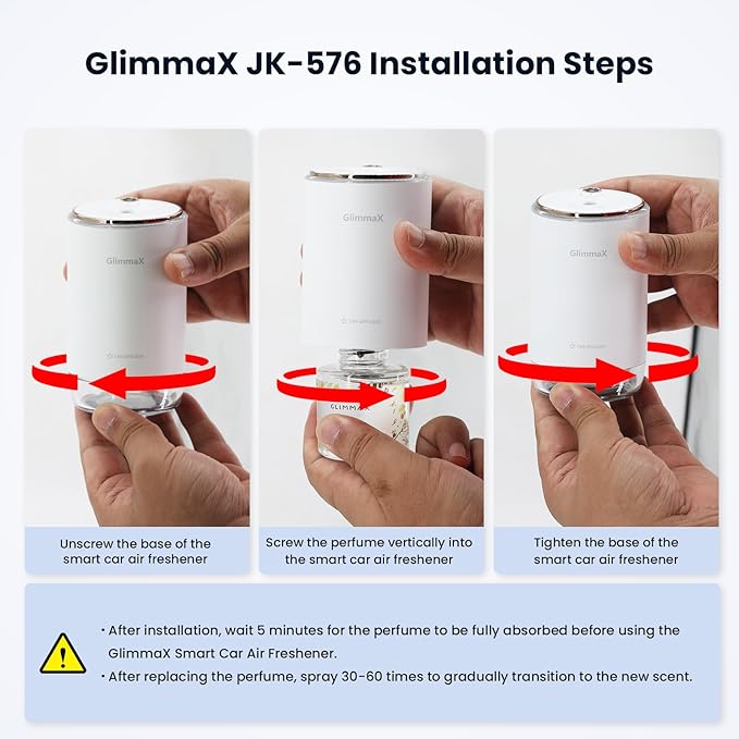 Smart Car Air Fresheners Refill, JK-576 Smart Car Air Diffuser Dedicated Perfume Refill,50ml Can Be Used for 35 Days, Made With Natural Plant Extracts Fragrance. (1 Angels)