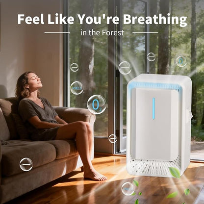 2026 New Plug in Air Purifiers Air Ionizers for Dust Mites, Odor Eliminator for Home with Negative Ion Generator, Quiet Portable Air Freshener Plug In for Bedroom,Office,Kitchen,Smoke,Dust (8)