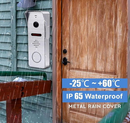 Video Doorbell Home Intercom with 1080P Video Entry Doorphone Door Camera,10 Inch Touch WiFi Monitor System(Wired),TUYA WiFi Smart Home Video Intercom Door Phone Kits for Villa Apartment