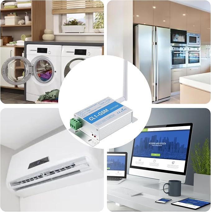 YOUTHINK GSM Remote Switch Controller, Wireless SMS Relay Switch 110-240V USA Plug, for Home Automation and Remote Appliance Control