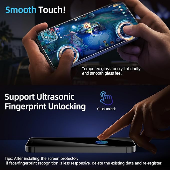 X-it for Samsung Galaxy S25 Plus Screen Protector Privacy 6.7" [Auto Alignment/Dust Removal],Bubble-Free,[100% Ultrasonic Fingerprint ID] Easy Installation Full Coverage Anti-Spy [Non-Glass] 2 Packs