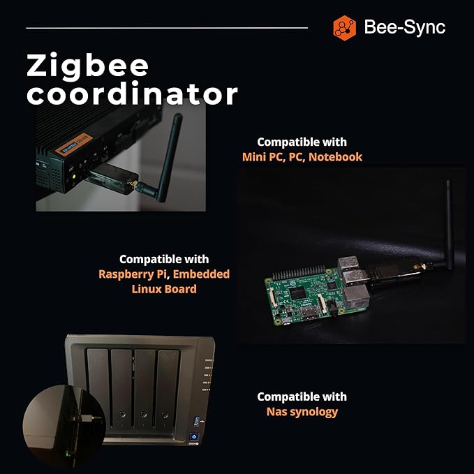 Zigbee 3.0 USB Dongle Plus Gateway, Universal Zigbee USB Gateway with Antenna for Home Assistant, Smart Home, Open HAB etc, Wireless Zigbee 3.0 USB Adapter(1 Pack)