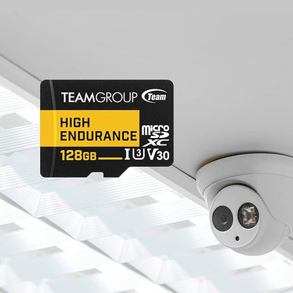 TEAMGROUP HIGH Endurance 256GB 3 Pack Micro SDXC UHS-I U3 V30 100MB/s Designed for Monitoring Stable Durable Long Lasting Flash Memory Card Security Camera 4K&Full HD Video Recording THUSDX256GIV3065