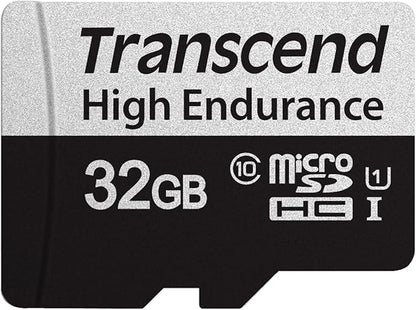 Transcend 32GB 350V(uSD Card), Micro SD, Memory Card, U1, Full HD, Up to 100MB/s, for Camera and Drones - TS32GUSD350V