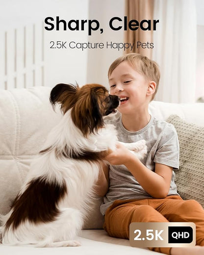 VIMTAG 5G 4MP Indoor Cameras for Home Security, Pet Camera Indoor with Phone App, Dog Cam, Human Detection, 2-Way Audio, 360 Motion Tracking, IR Night Vision, Compatible with Alexa