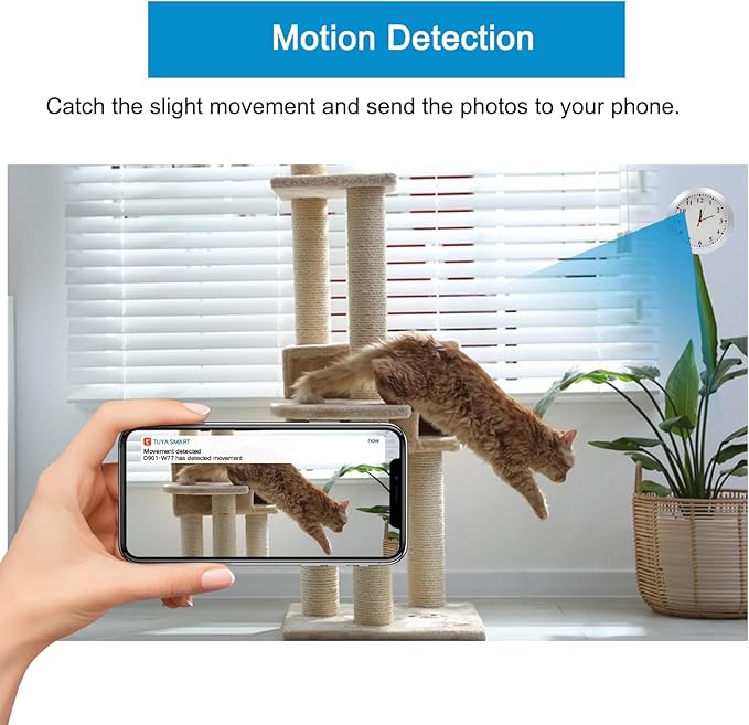 WiFi Security Camera, Hidden Spy Camera Wall Clock, 1080P Indoor Nanny Cam with Motion Detection, Remote Viewing for Home Security