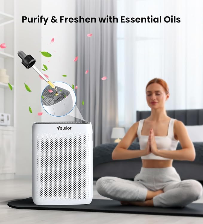 VEWIOR Air Purifiers with Washable Filter for Home Large Room Up to 3000ft²