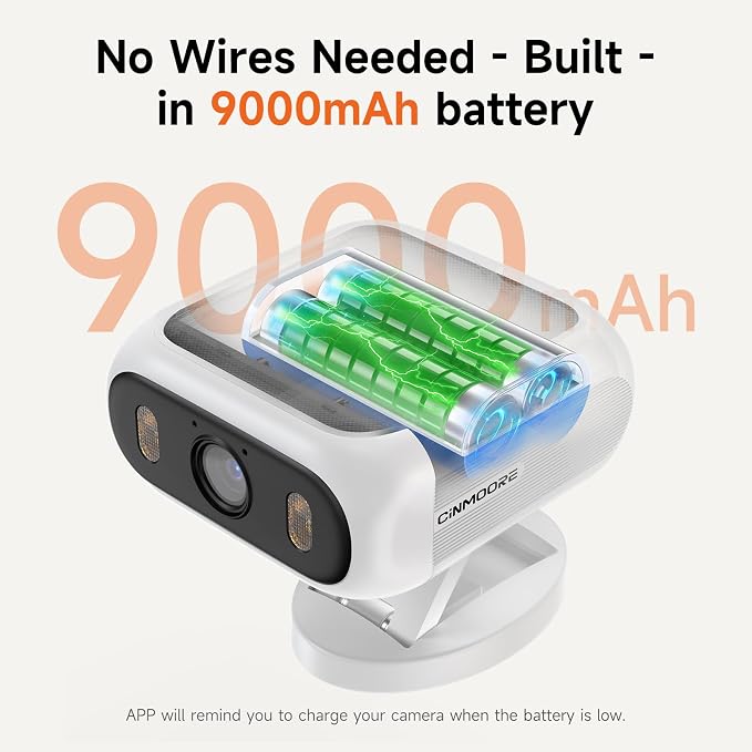 Solar Security Camera Wireless Outdoor, 2.4GHz 5GHz Dual Band WiFi Camera, Magnetic Folding Mount, AI Human/Vehicle Detection, Full Color Night Vision, Siren, 2-Way Talk for Home Garage Yard