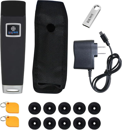 JWM RFID Guard Tour System with LCD Screen, Security Patrol Reader with Free Standalone Software for Hotel, Hospital, Warehouse and Logistics Security