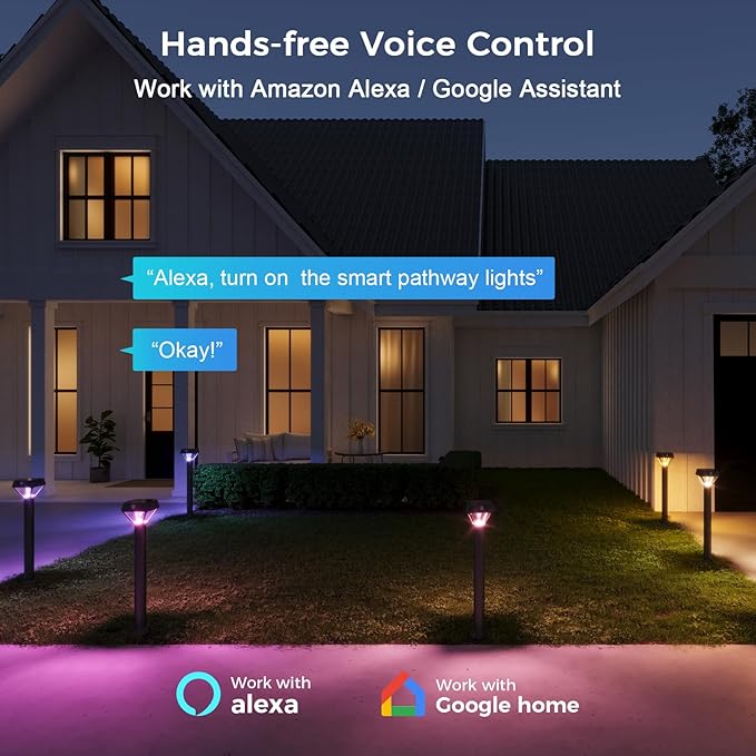 XMCOSY+ Smart Bridge for Smart Solar Outdoor Lights with Motion Sensor, Supports to 128 Devices, 2.4GHz WiFi, Remote Control, Works with Alexa & Google Home, Compatible with Bluetooth & Mesh Devices