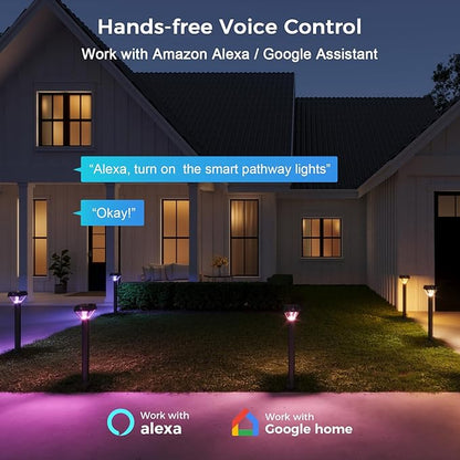 XMCOSY+ Smart Bridge for Smart Solar Outdoor Lights with Motion Sensor, Supports to 128 Devices, 2.4GHz WiFi, Remote Control, Works with Alexa & Google Home, Compatible with Bluetooth & Mesh Devices