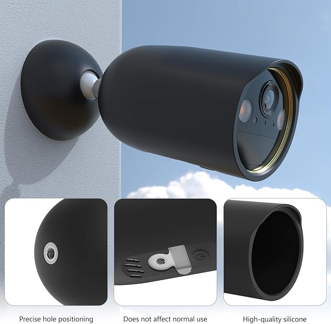 HOLACA Protective Silicone Cover Compatible with TP-Link Tapo MagCam C460, 4K Ultra HD Outdoor Wireless Battery Camera, Dustproof and Extra Protection(1 Pack)