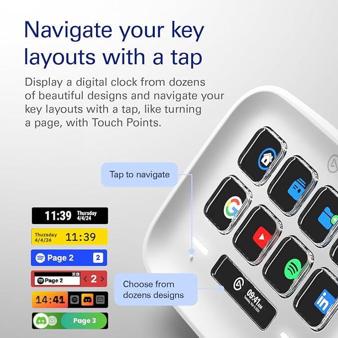 Elgato Stream Deck Neo, 8 Customizable Keys, 2 Touch Points | Automates repetitive tasks, Compatible with Zoom, Teams, Office apps, Smart home control, Zero-plastic packaging