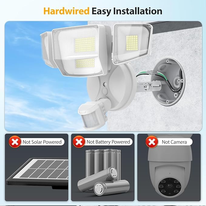 Onforu Outdoor Motion Sensor Light, Dusk to Dawn Outside Lighting, White