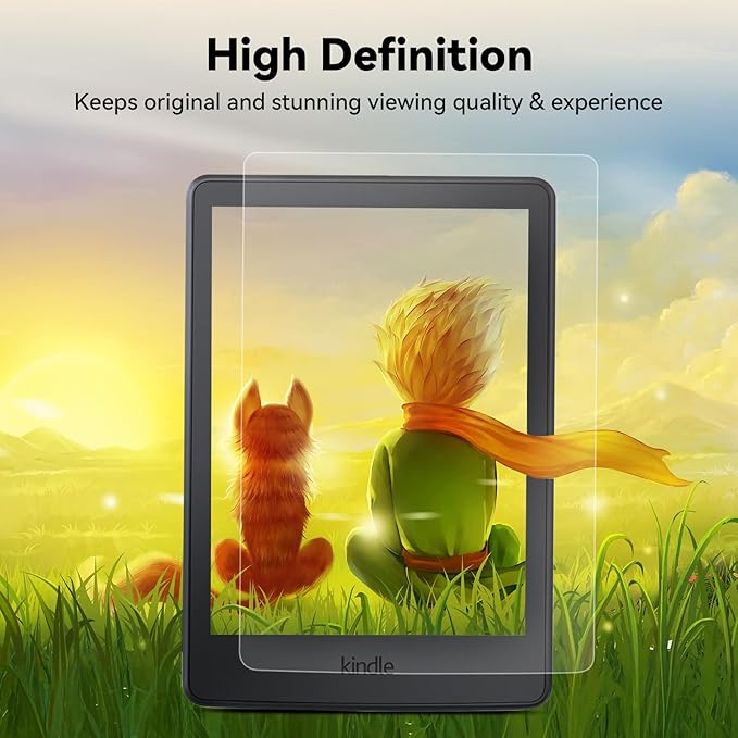 IPROKKO 2 Pack Anti Blue Light Screen Protector for 7-inch Kindle Paperwhite 12th Gen 2024 & Kindle Colorsoft 1st Generation (Signature/Kids Edition). Matte Anti-Glare High Clarity Protective Paper-like Film, Compatible With Kobo Aura 2, Boox Go 7