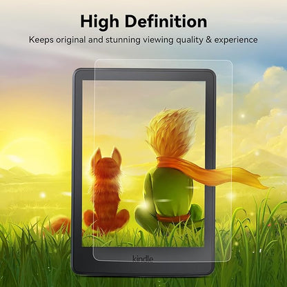 IPROKKO 2 Pack Anti Blue Light Screen Protector for 7-inch Kindle Paperwhite 12th Gen 2024 & Kindle Colorsoft 1st Generation (Signature/Kids Edition). Matte Anti-Glare High Clarity Protective Paper-like Film, Compatible With Kobo Aura 2, Boox Go 7