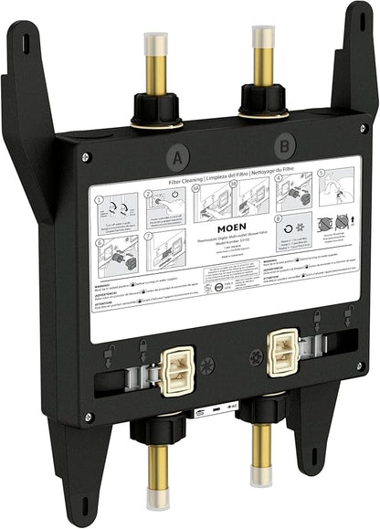 Moen TS3302TB U by Moen Digital Shower Controller and S3102 Valve 2-Outlet