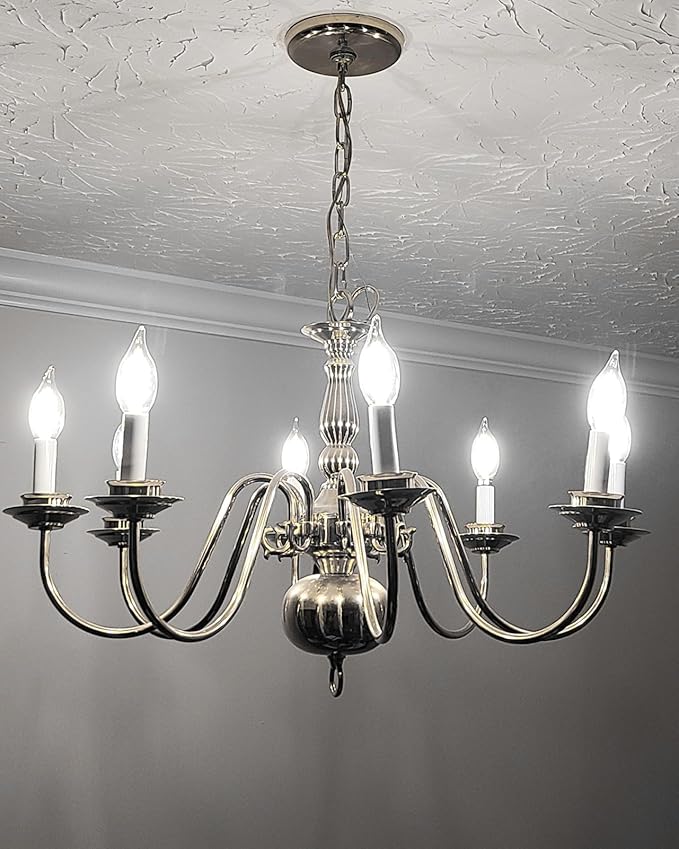 CYLYT E12 Chandelier Bulb 40 watt Equivalent, Dimmable LED Candelabra Light Bulbs 4W, 5000K Daylight 470 Lumen Lightbulbs, CA11, UL Listed, Pack of 6