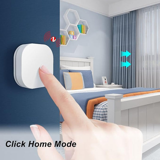 Wireless Remote Scene Switch Compatible with ZigBee Light Systems - One Key Controller for Smart Automation - Wall Mount Design with 100,000 Cycle Mechanical Life