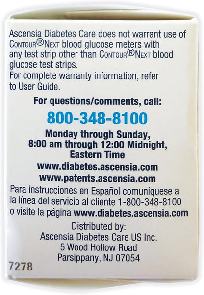 Ascensia Contour Next Blood Glucose Diabetes Test Strips 210 Count (3x70ct) | For Diabetes, Accurate, No Coding, Second-Chance Sampling, Compatible With All Contour Next Meters, Easy Blood Sugar Testing