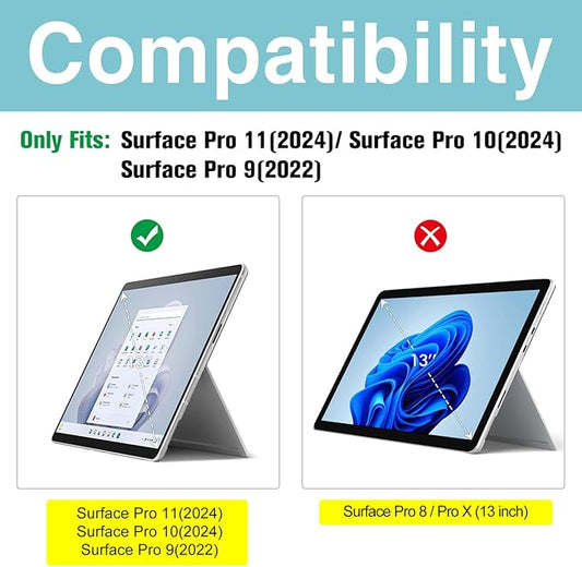 ProCase Microsoft Surface Pro 11/10/ 9 13 inch Privacy Screen Protector, Anti-Spy Tempered Glass Ultra Thin Tinted Screen Film Guard for 13.0 inch Surface Pro 11/10/ 9 2024 2022 Release