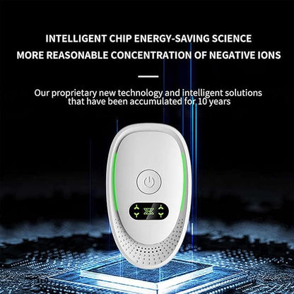 Smart Air Purifier with Negative Ion Technology, Intelligent Formaldehyde Removal, Desktop Air Cleaner for Home, Bathroom, Kitchen, Living Room