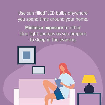 GE Sun Filled LED Light Bulbs, 65 Watt Eqv, Soft White, BR30 Indoor Floodlight (Pack of 2)