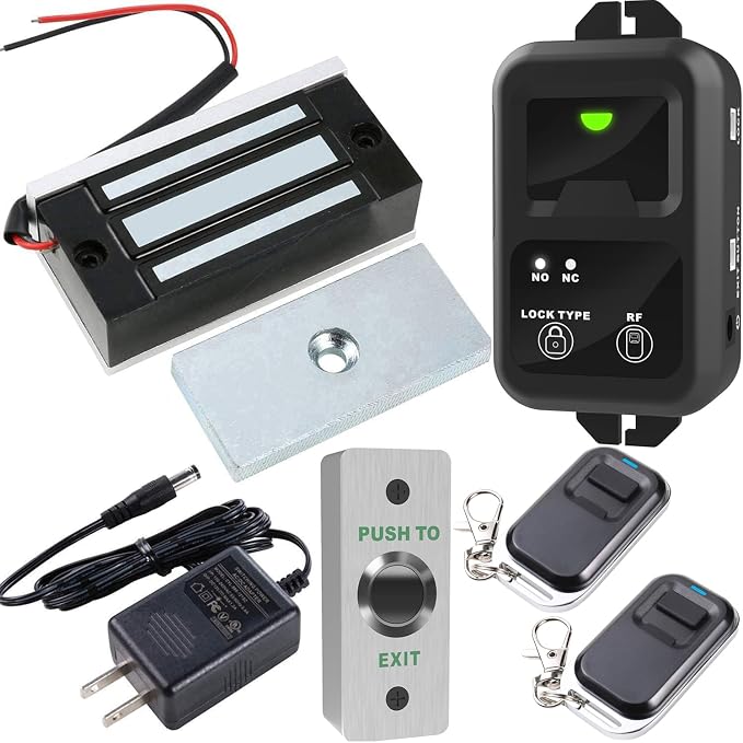 UHPPOTE Remote Control 120Lbs Electric Magnetic Door Cabinet Lock System | Small Maglock for Drawer, Cabinet, Cupboard, Locker, Wardrobe