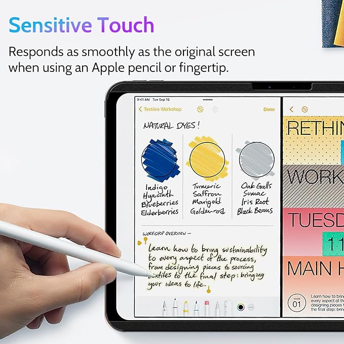 Peslv Magnetic Privacy Screen Protector for iPad Air 11 Inch (2024-2026, M2/M3/M4), Removable Anti Blue Light Glare Spy Private Filter, High Sensitive Bubble-Free Black Security Screen