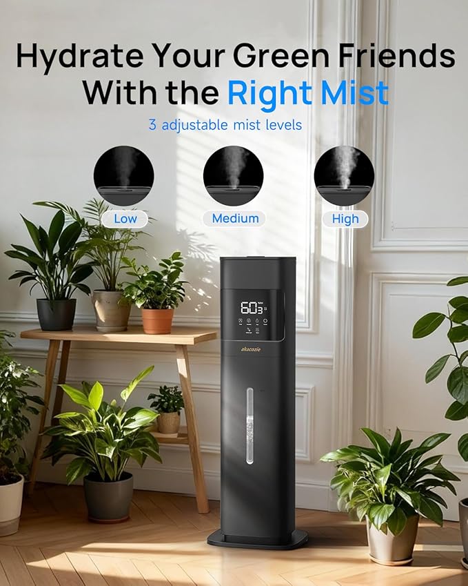 Warm & Cool Mist Humidifiers for Bedroom 500 sq ft, 2.1Gal/8L Humidifier Large Room with Essential Oil Diffuser, Top-Fill Large Room Humidifiers for Home Baby Nursery Plants Office