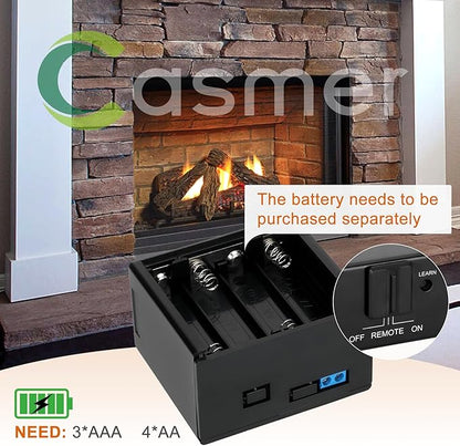 Universal Smart Fireplace Remote Control, Fit for skytech 1001 3301 5301 5320 Smart-BATT,superior TSRC,acumen RCK,Touch Screen-Timer Control-Thermostat Control-Child Protection,Control Millivolt Valve