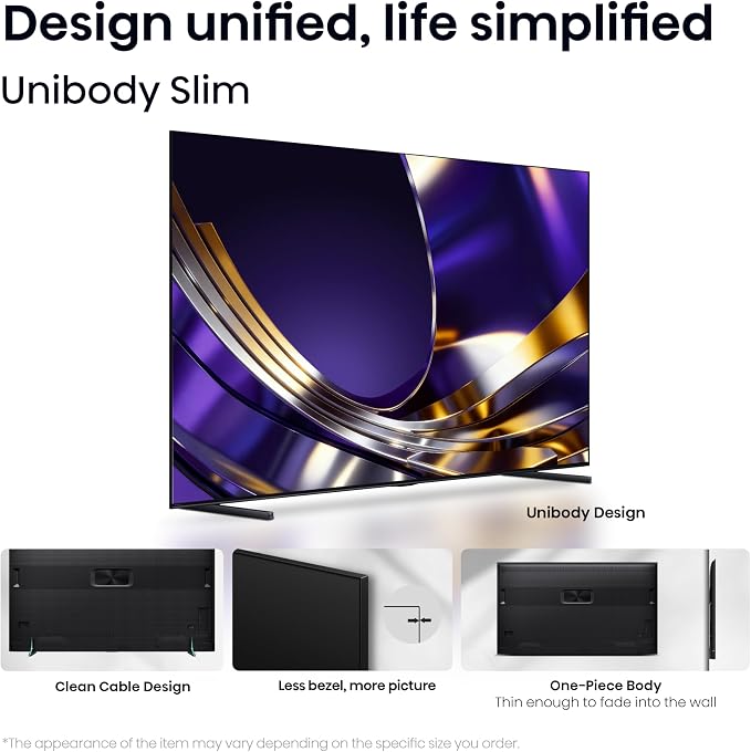 Hisense 100" U7 Mini-LED ULED 4K UHD Best Premium Gaming Smart Google TV (100U7SG, 2026 New) - Hi-QLED, Native 165Hz, VRR 288, High Brightness, HDR10+, Dolby Vision IQ·Atmos, IMAX Enhanced, 2.1.2 Ch