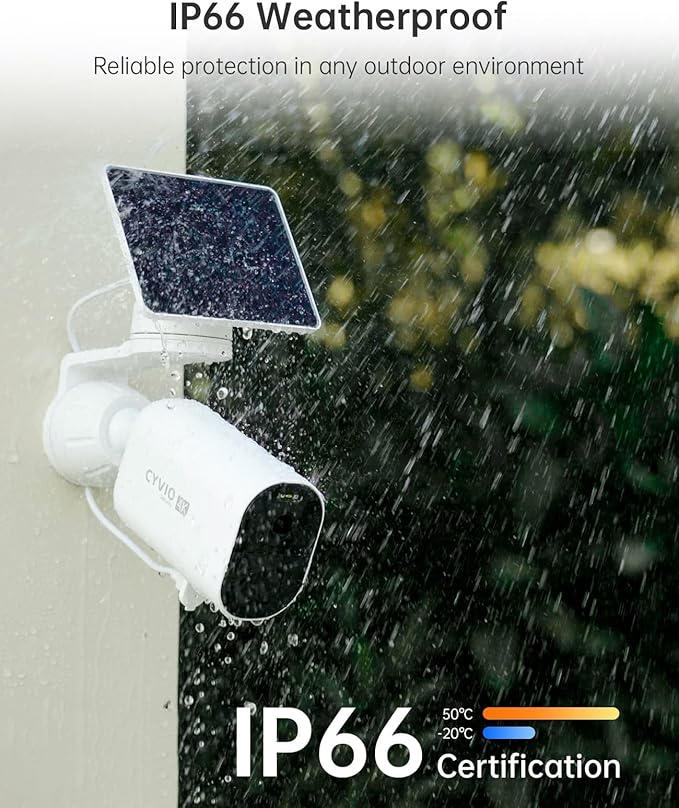 Solar Security Camera Wireless Outdoor, 4K Battery-Powered 11600mAh Home Camera with Solar Panel, Color Night Vision, AI Human/Vehicle Detection, 2.4G WiFi, No Monthly Fee