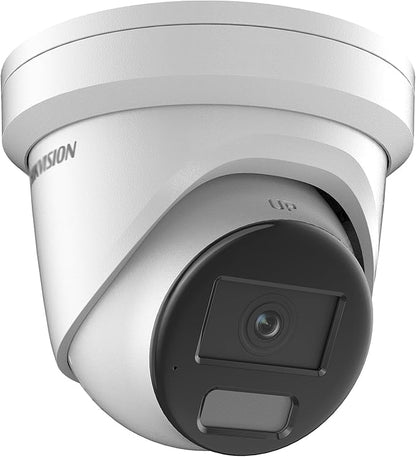 DS-2CD2387G2H-LIU 2.8mm, Hik Acusense 4K 8MP Color-Vu PoE IP Dome Security Camera Outdoor with 24/7 Full Color, Smart Hybrid Light, Human/Vehicle Detection, 130dB WDR, IP67,Work with iVMS-4200
