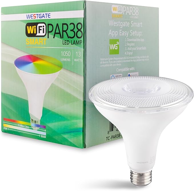 TC-PAR38-13W-RGBW-WIFIBLUETOOTH WG APP Compatible RGBW PAR Light