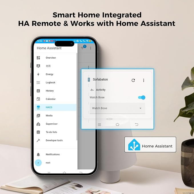 SofaBaton X2 Universal Remote with Hub&Charging Dock& R1 Infrared Repeater | SofaBaton X2 Universal Remote Control with Touchscreen, Activities, APP, Works with Alexa&Google Assistant&Home Assistant