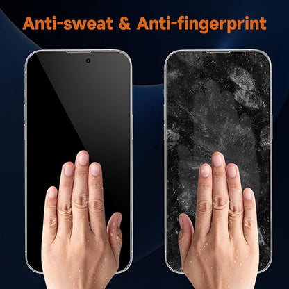 3-Pack for Privacy Screen Protector for iPhone 15 Pro Max / 15 Plus 6.7 inch, Sensor Protection,9H Full Coverage Screen Tempered Glass Anti-Spy No Bubbles Case Friendly