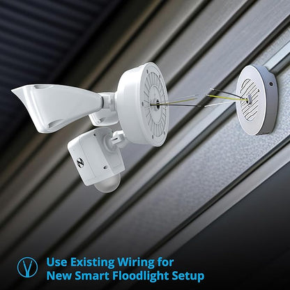 Night Owl Outdoor Floodlight Deterrence Camera with 2-Way Audio and 64GB microSD Card