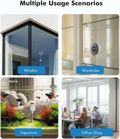 3MP 2K Window Camera 2 Pack with Starlight Color Night Vision