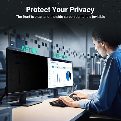 [2 Pack] 22 Inch Computer Privacy Screen for 16:10 Aspect Ratio Widescreen Monitor, Eye Protection Anti Glare Blue Light Computer Monitor Privacy Filter, Removable 22 in Protector Film
