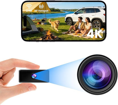 UCOCARE No WiFi Security Camera, 4K Wireless Mini Indoor Outdoor Camera