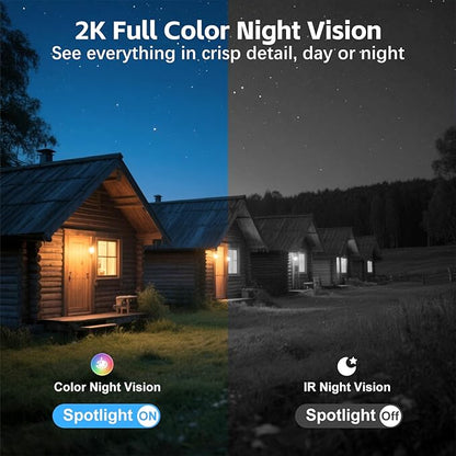 4G LTE Cellular Security Camera Outdoor,365 Days Free Unlimited Data,No WiFi Security Camera Solar Powered,360°Viewing,2K Color Night Vision,Tuya Smart Camera,PIR Motion Sensor,64GB Storage
