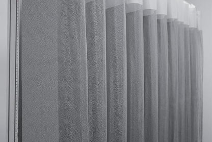 Motorized Sheer Vertical Blinds with Remote, Light Filtering Vertical Blind Sliding Door Blinds Remote Control Blinds for Sliding Glass Door Customize, Grey