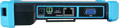 EVERSECU CCTV IP Camera Tester Monitor, 8MP AHD CVI TVI CVBS IP Camera Test 4K HD Display Video Monitor 5inch IPS Touch Screen IPC Tester Support POE PTZ WiFi RS485 HDMI & VGA Input DC12V Output