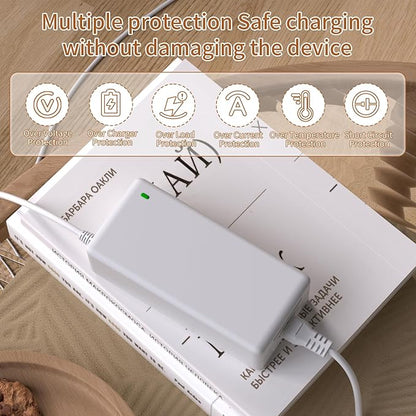 24V AC/DC Adapter Charger Compatible with Levoit Vital 200S LAP-V201S-WUS LAP-V201S-AUSR Smart True HEPA Levoit Air Purifier LAPV201SWUS LAPV201SAUSR Power Supply Cord（White）