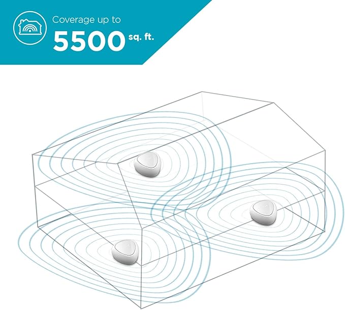 D-Link Covr Ac1200 Whole Home Mesh Wi-Fi System with Voice Control W/Amazon Alexa Or Google Assistant, 5500 Sq.Ft. Coverage, 3-Pack (Covr-C1213)